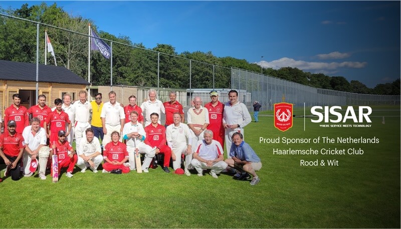 SISAR B.V. - Proud sponsor of the Netherlands Haarlemsche Cricket Club Rood & Wit